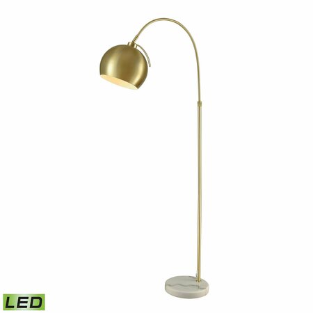 ELK STUDIO Kopernikus 61'' High 1-Light Floor Lamp - Aged Brass - Includes LED Bulb D3363-LED